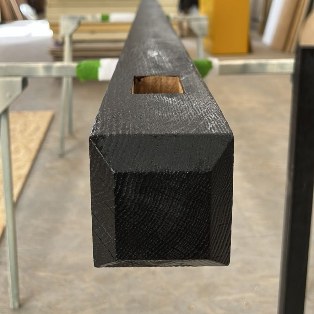 Charred Oak Post and Hanging Sign