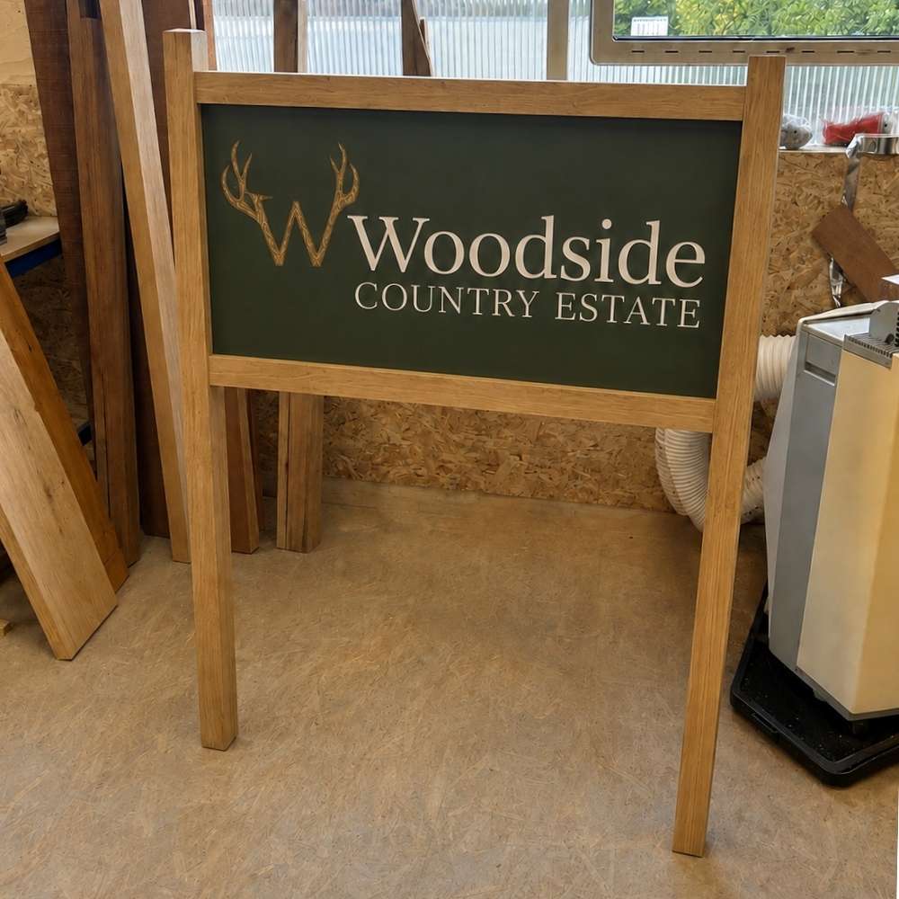 Estate Wooden Rectangle ACM Panel Sign