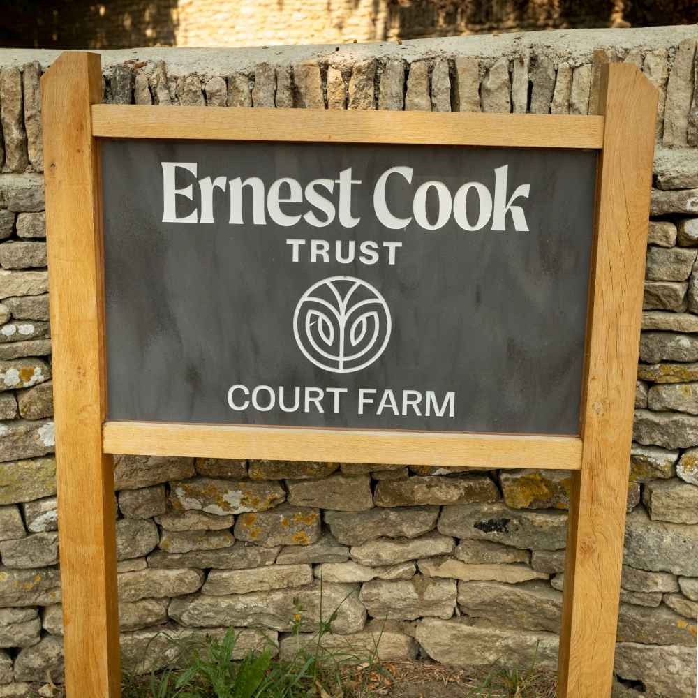 Estate Rectangle Wood & Stone Panel Sign
