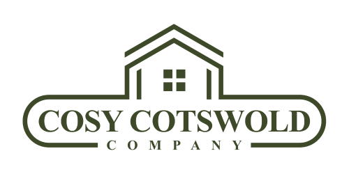 Logo of Cosy Cotswold Company with a house design on a white background
