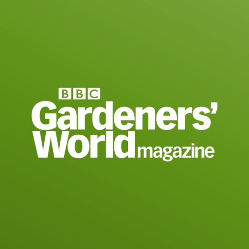BBC Gardeners' World magazine logo on a green background